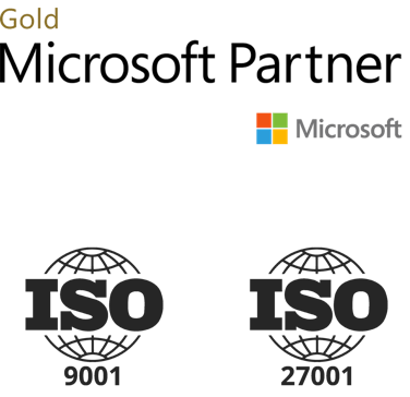 Gold Microsoft Partner, ISO 9001 and ISO 27001 certified